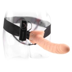 FETISH FANTASY SERIES - ARNÉS VIBRADOR HUECO 19 CM NATURAL