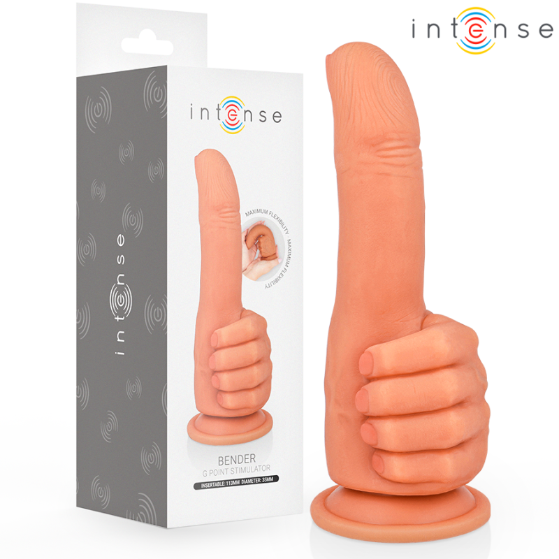 INTENSE - BENDER ESTIMULADOR PUNTO·G MANO FLEXIBLE 11,3 CM