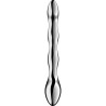 SATISFYER - COSMIC CREST 2 DILDO ACERO INOXIDABLE DOBLE USO