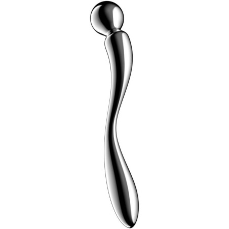 SATISFYER - STAR FORCE 2 DILDO ACERO INOXIDABLE DOBLE USO