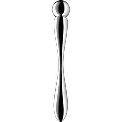 SATISFYER - STAR FORCE 2 DILDO ACERO INOXIDABLE DOBLE USO