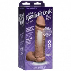 Dildo Realista Dual Density 8 Caramelo