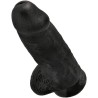 KING COCK - PENE REALÍSTICO CHUBBY 23 CM NEGRO