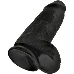 KING COCK - PENE REALÍSTICO CHUBBY 23 CM NEGRO