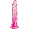KING COCK - CLEAR PENE REALÍSTICO 19.7 CM ROSA