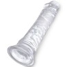 KING COCK - CLEAR PENE REALÍSTICO 19.7 CM TRANSPARENTE