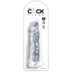 KING COCK - CLEAR PENE REALÍSTICO 19.7 CM TRANSPARENTE