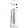 KING COCK - CLEAR PENE REALÍSTICO 19.7 CM TRANSPARENTE