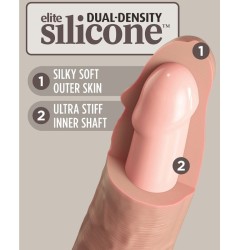 KING COCK - ÉLITE DILDO REALÍSTICO SILICONA 15.2 CM