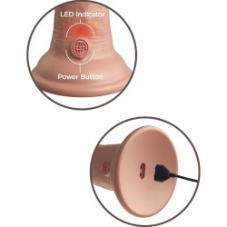 KING COCK - ÉLITE DILDO REALÍSTICO VIBRADOR and SILICONA 20.3 CM