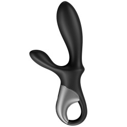 SATISFYER - HEAT CLIMAX VIBRADOR ANAL APP NEGRO