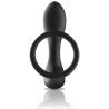 BLACKandSILVER - MASAJEADOR ANAL CONTROL REMOTO SILICONA RECARGABLE NEGRO