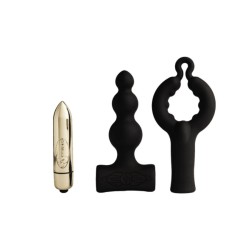 ROCKS- OFF - PETITE SENSATIONS BUBBLES PLUG ANAL VIBRADOR NEGRO