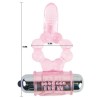 BAILE - ANILLO SILICONA 10 RITMOS LENGUA CON VIBRACIÓN ROSA