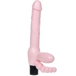 BAILE - ARNÉS SIN CUERDA TPR CON VIBRACIÓN Y ESTIMULACION ANAL 25.4 CM