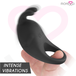 MORESSA - BRAD PREMIUM SILICONE RECARGABLE NEGRO
