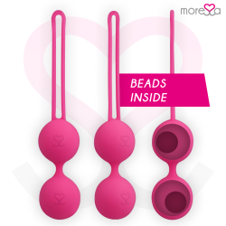 MORESSA - OSIAN THREE ENTRENAMIENTO SUELO PELVICO 85 gr PREMIUM SILICONA ROSA