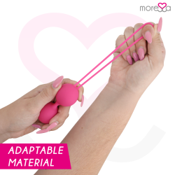 MORESSA - OSIAN THREE ENTRENAMIENTO SUELO PELVICO 85 gr PREMIUM SILICONA ROSA