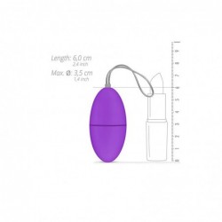 Huevo Vibrador Control Remoto Púrpura