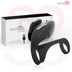 MORESSA - BRANDON POTENTE ANILLO VIBRADOR CON FUNDA DE ENGROSAMIENTO MASCULINO