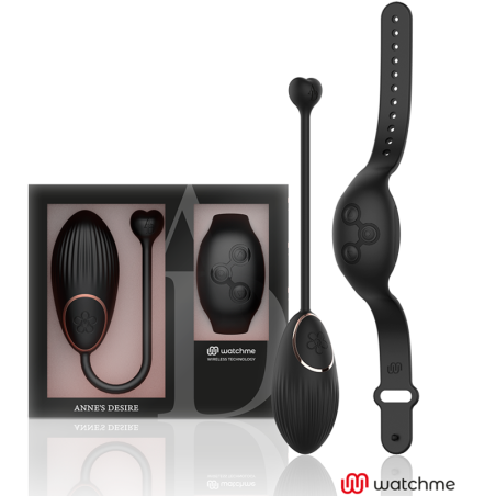 ANNES DESIRE - HUEVO CONTROL REMOTO TECNOLOGÍA WATCHME NEGRO