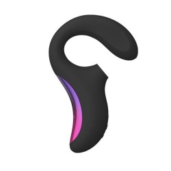 LELO - ENIGMA DOBLE ESTIMULACIÓN SUCCION MASAJEADOR NEGRO
