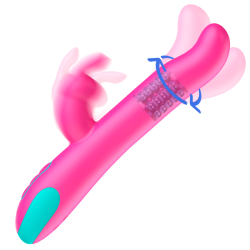 HAPPY LOKY - PLUTO RABBIT VIBRATOR and ROTATOR MANDO CONTROL REMOTO WATCHME