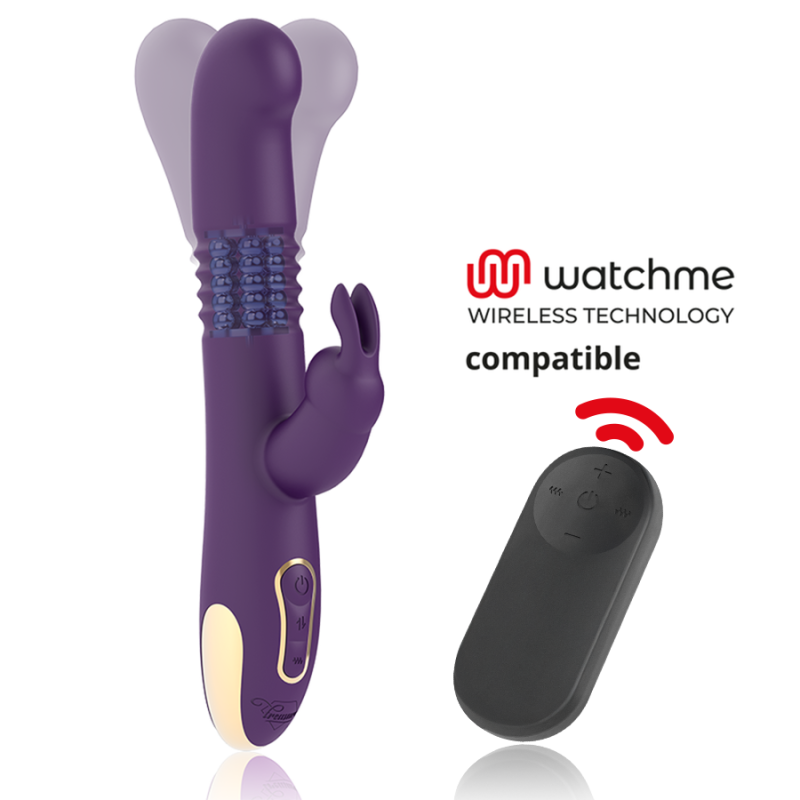 TREASURE - BASTIAN RABBIT UP and DOWN ROTADOR and VIBRADOR MANDO CONTROL REMOTO WATCHME