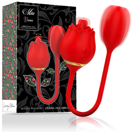 MIA - VIENA DOUBLE PLEASURE LICKING HUEVO VIBRADOR