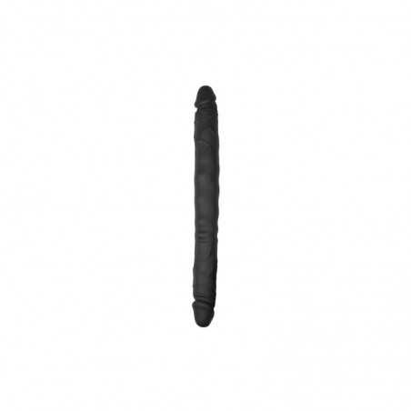 Dildo Doble Flexible Negro 40 cm