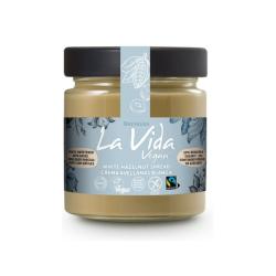 Crema blanca avellanas con menos azucar Bio 200g La Vida Vegan
