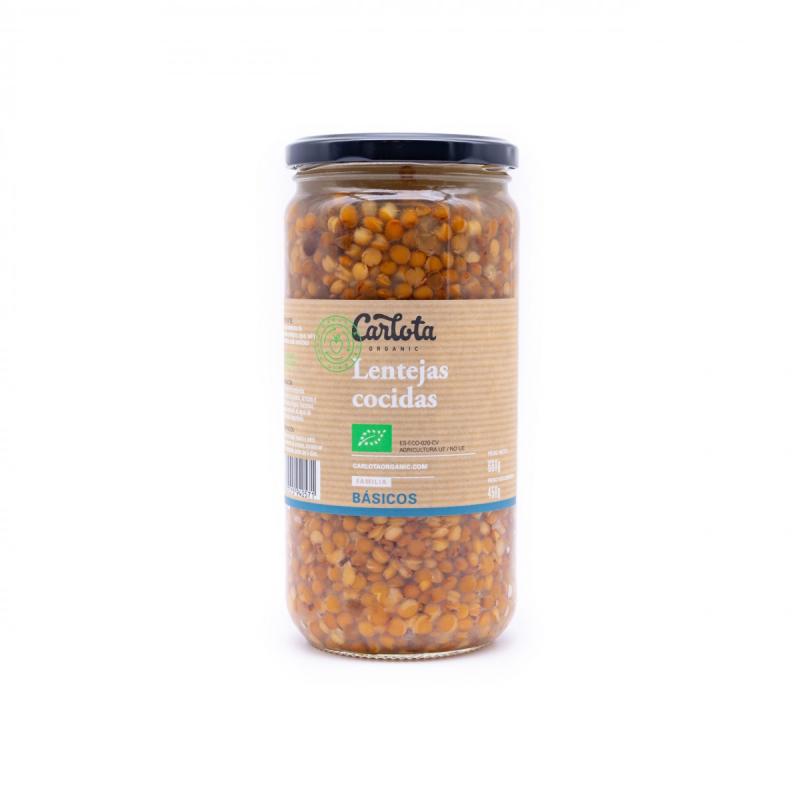 Lentejas cocidas Bio 720g Carlota Organic