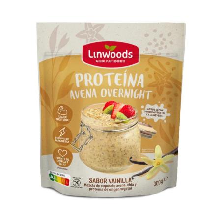 Avena Overnight Proteina Vainilla S/G 300g Linwoods