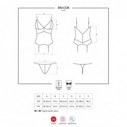 810-COR-2 Corset y Tanga Color Blanco