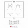838-BAB-3 Babydoll y Tanga Color Rojo