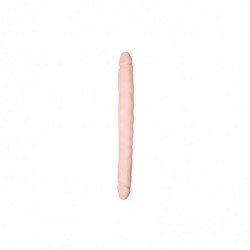 Dildo Doble Flexible Silicona Natural 40 cm