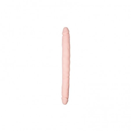 Dildo Doble Flexible Silicona Natural 40 cm