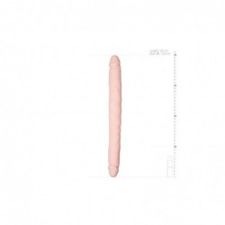 Dildo Doble Flexible Silicona Natural 40 cm