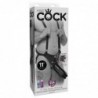 Arnés con Suspensión y Dildo Doble 11 - Color Negro