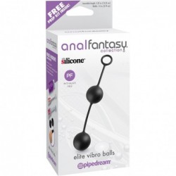 Anal Fantasy Collection Bolas Vibradoras Elite - Color Negro