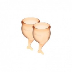 Copas Menstruales Feel Secure Orange Pack de 2