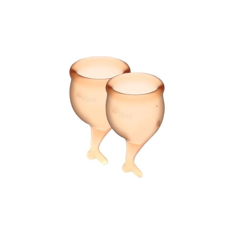 Copas Menstruales Feel Secure Orange Pack de 2