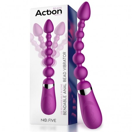 No. Five Bolas Anales con Vibracion Fléxible USB Silicona