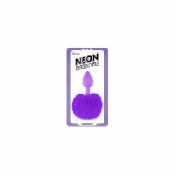 Neon Plug Anal con Cola Púrpura