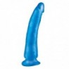Dildo Slim con Ventosa - Color Azul 17,78 cm