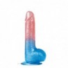 Dildo Dazzle Studs 7.5 Rosa y Azul