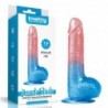Dildo Dazzle Studs 7.5 Rosa y Azul