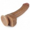 Dildo Nature 8 Silicona Líquida Marrón