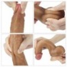 Dildo Nature 8 Silicona Líquida Marrón
