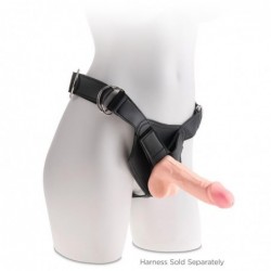 3D Dildo Triple Densidad con Testículos Plus 7.5 Natural